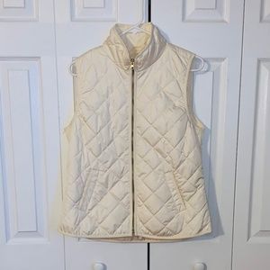Old Navy Cream Quilted Vest